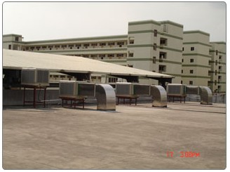 東莞徐福記食品廠環?？照{風管降溫工程